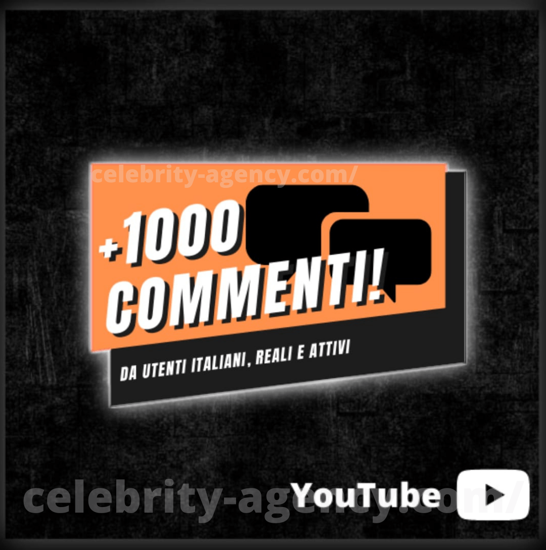COMMENTI YOUTUBE🔴 - Celebrity Agency