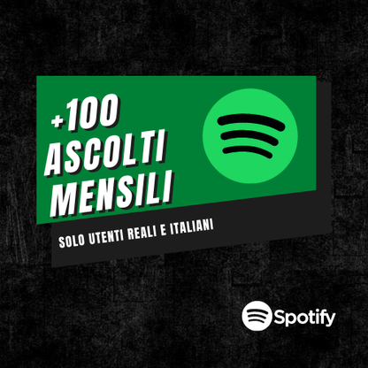 ASCOLTI MENSILI SPOTIFY🟢 - Celebrity Agency