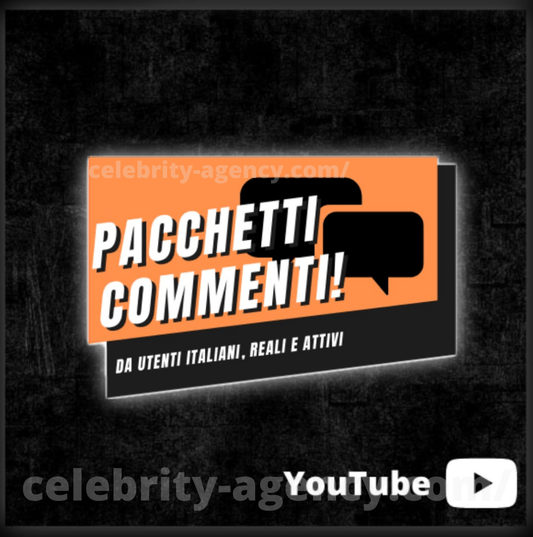 COMMENTI YOUTUBE🔴 - Celebrity Agency
