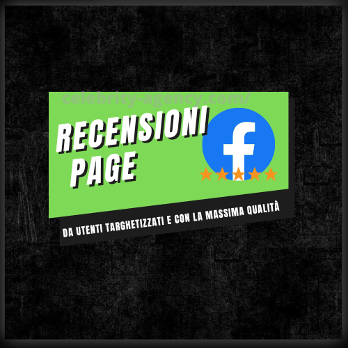 RECENSIONI PAGE ⭐⭐⭐⭐⭐ - Celebrity Agency